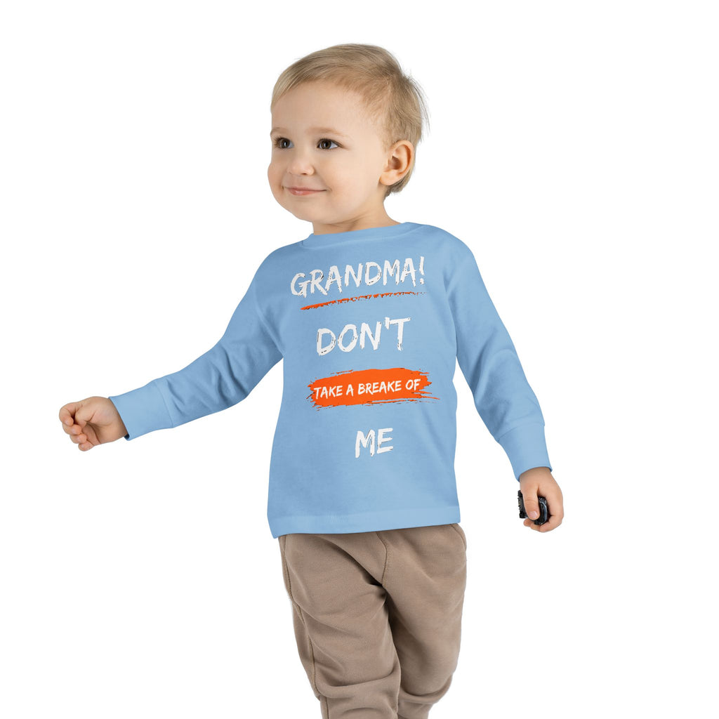 Toddler Long Sleeve Tee, Cute Toddler Shirt, Gift for Grandma, Funny Kids Tee, Toddler Graphic T-Shirt, Fall Outfit