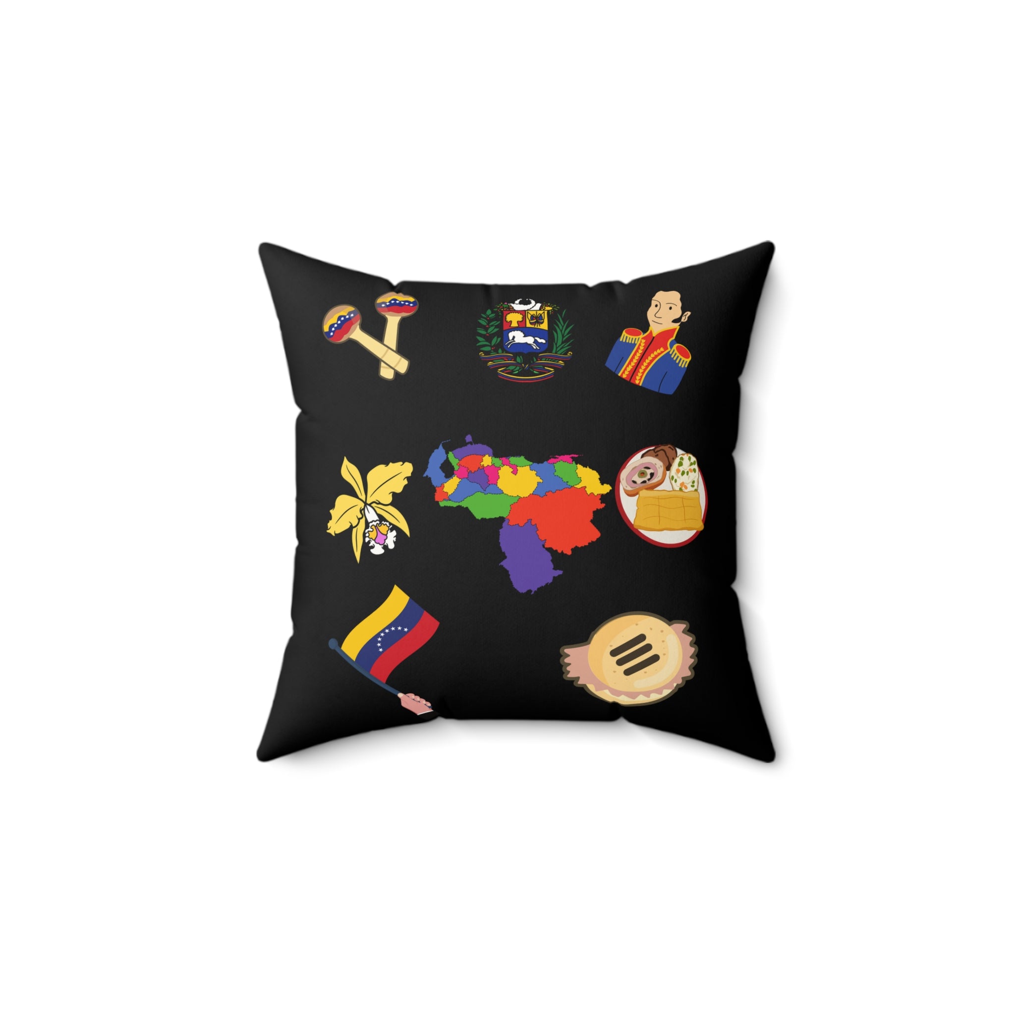 Venezuela Symbols - Any Day Gift, Custom Pillow for Father's Day, Personalized Pillow, For Men & Women, Decorative Pillow, Faux Suede Square Pillow