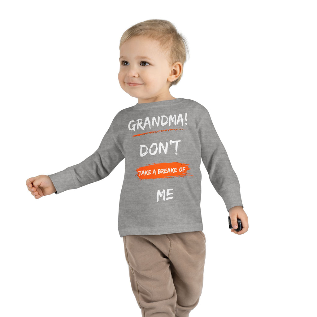 Toddler Long Sleeve Tee, Cute Toddler Shirt, Gift for Grandma, Funny Kids Tee, Toddler Graphic T-Shirt, Fall Outfit