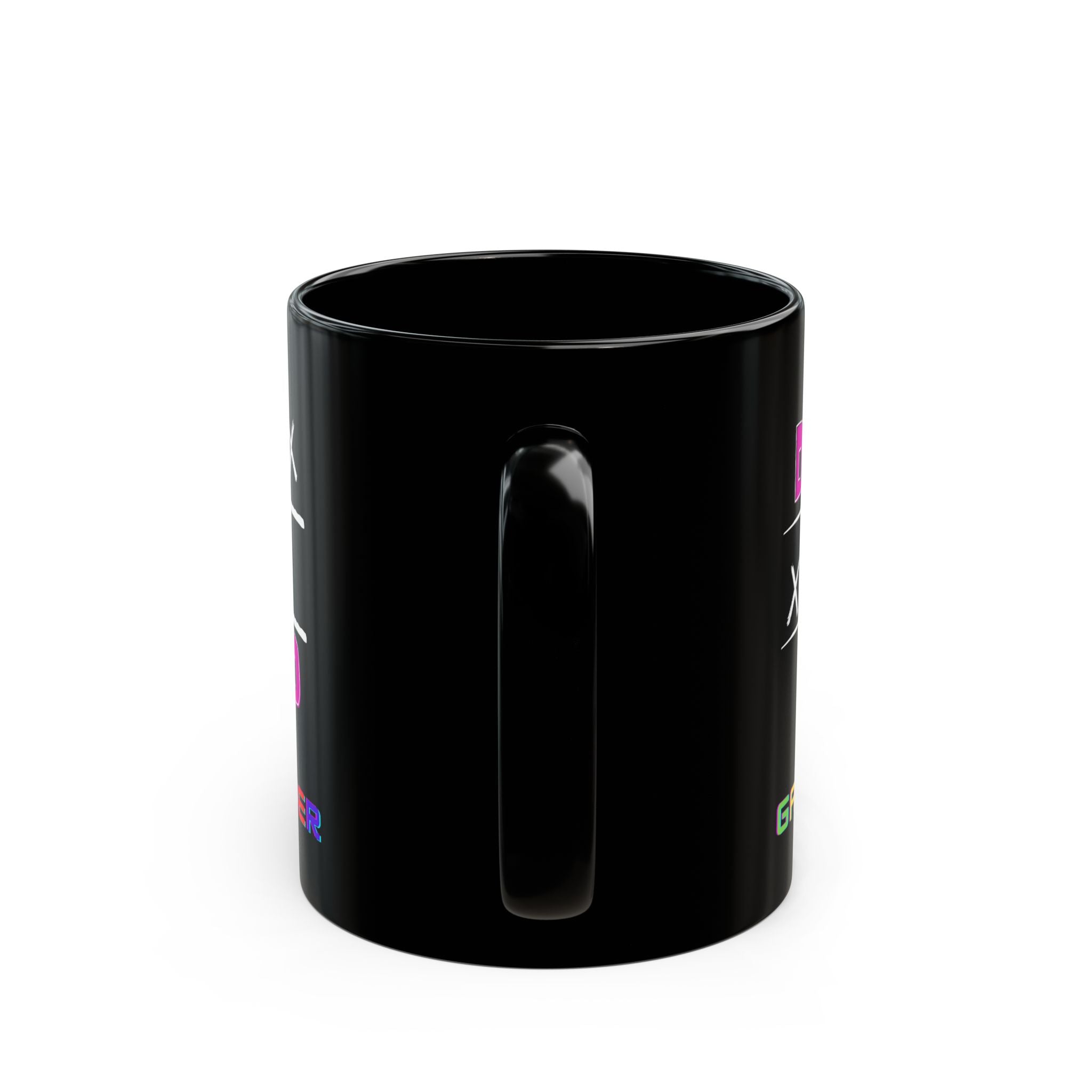 Dad Game Over - Black Coffee Mug, 11oz