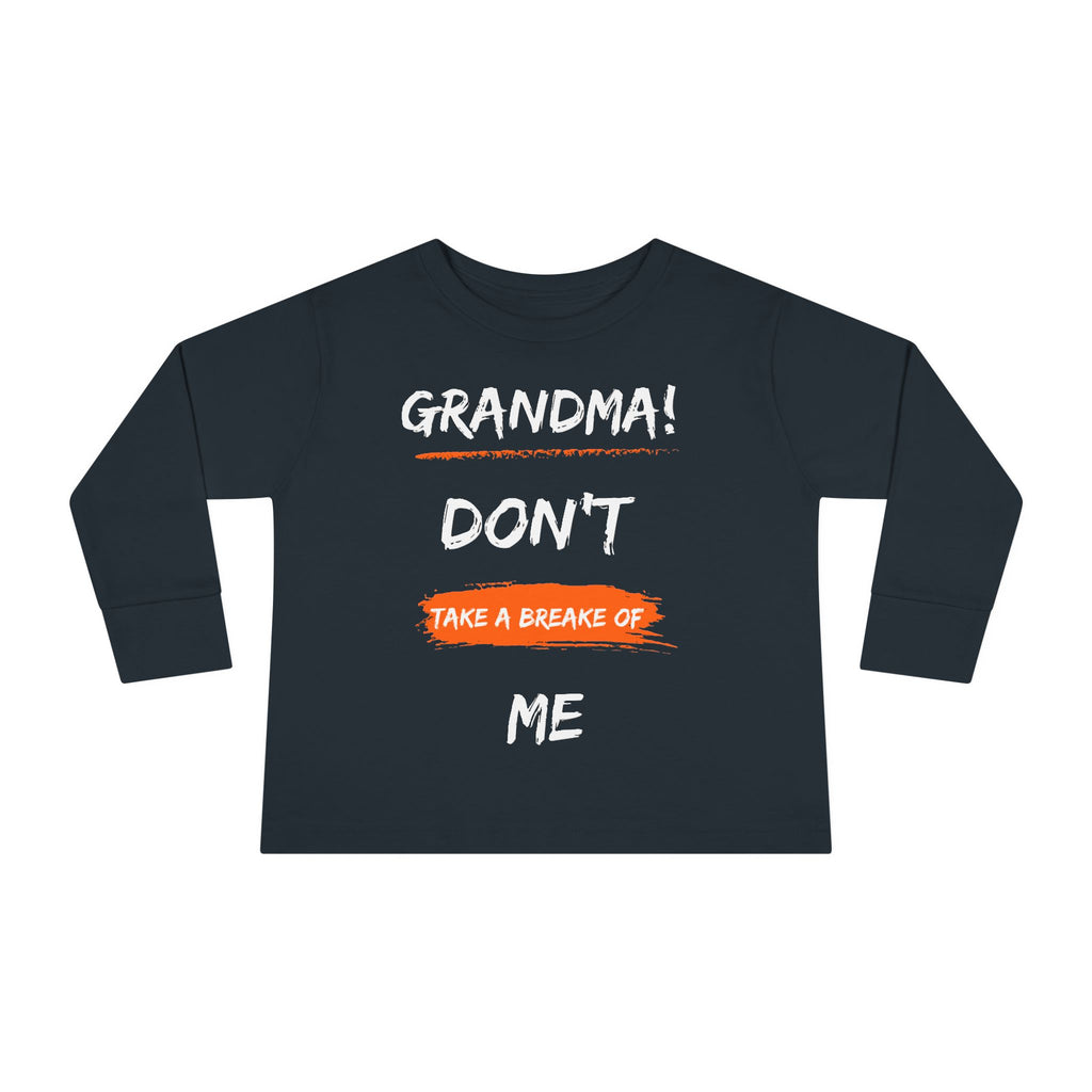 Toddler Long Sleeve Tee, Cute Toddler Shirt, Gift for Grandma, Funny Kids Tee, Toddler Graphic T-Shirt, Fall Outfit