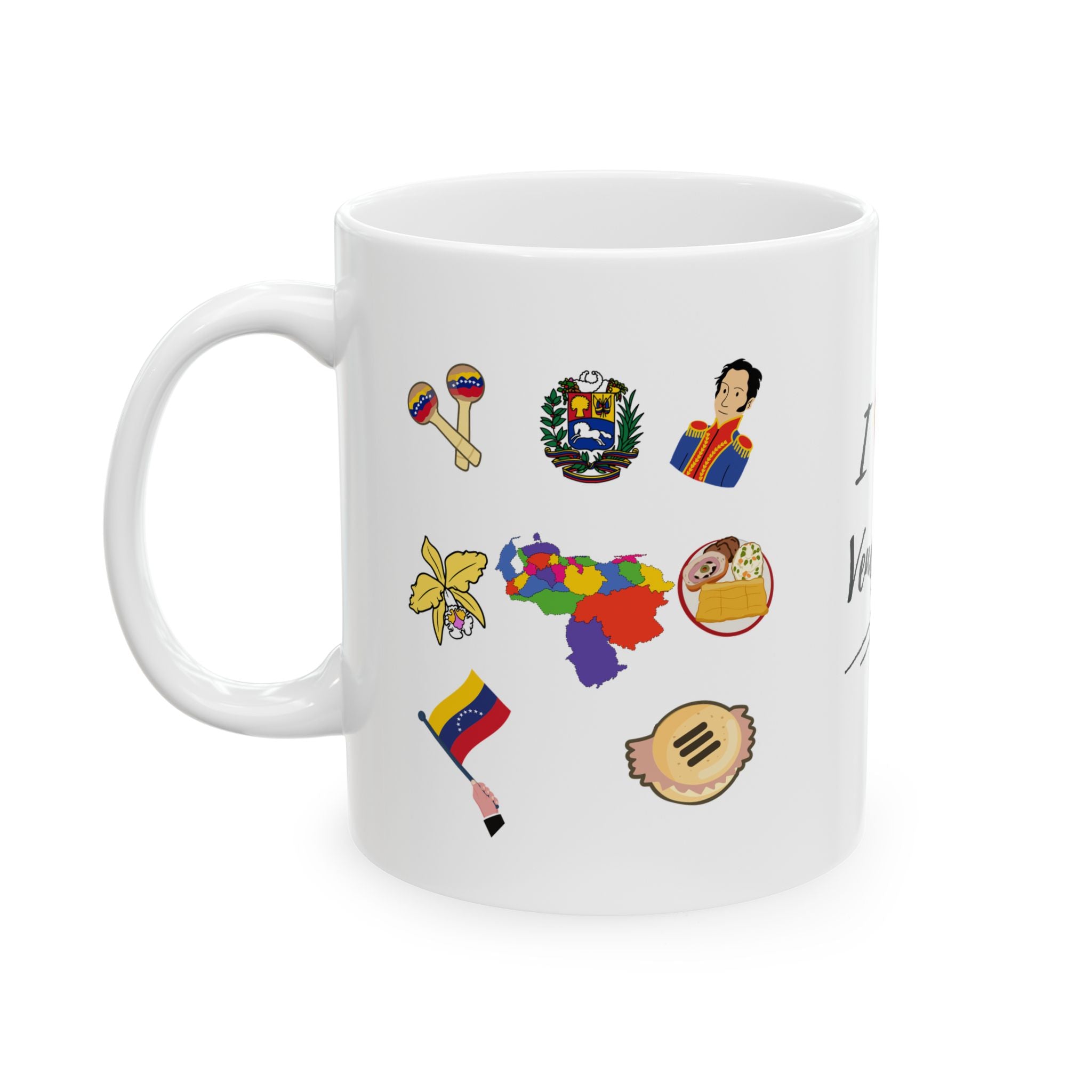 Venezuela Symbols - White Mug 11oz with