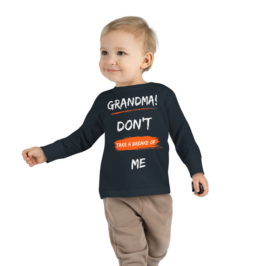 Toddler Long Sleeve Tee, Cute Toddler Shirt, Gift for Grandma, Funny Kids Tee, Toddler Graphic T-Shirt, Fall Outfit