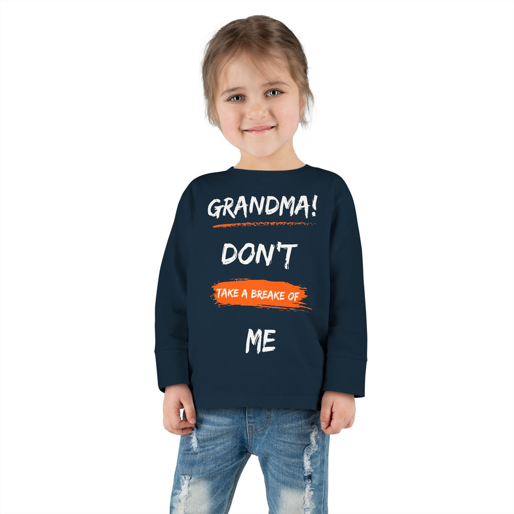 Toddler Long Sleeve Tee, Cute Toddler Shirt, Gift for Grandma, Funny Kids Tee, Toddler Graphic T-Shirt, Fall Outfit