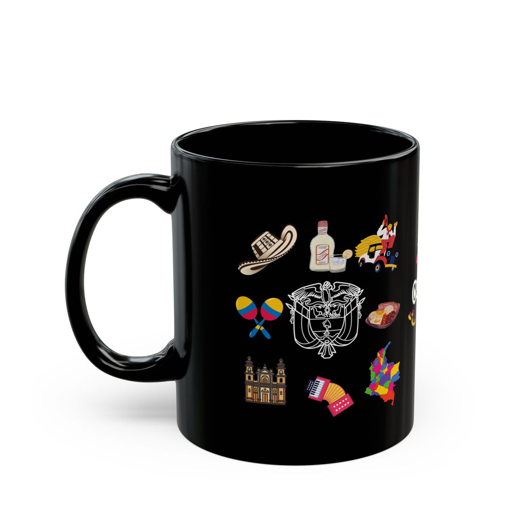 Recuerdos de Colombia - Black Coffee Mug, 11oz.