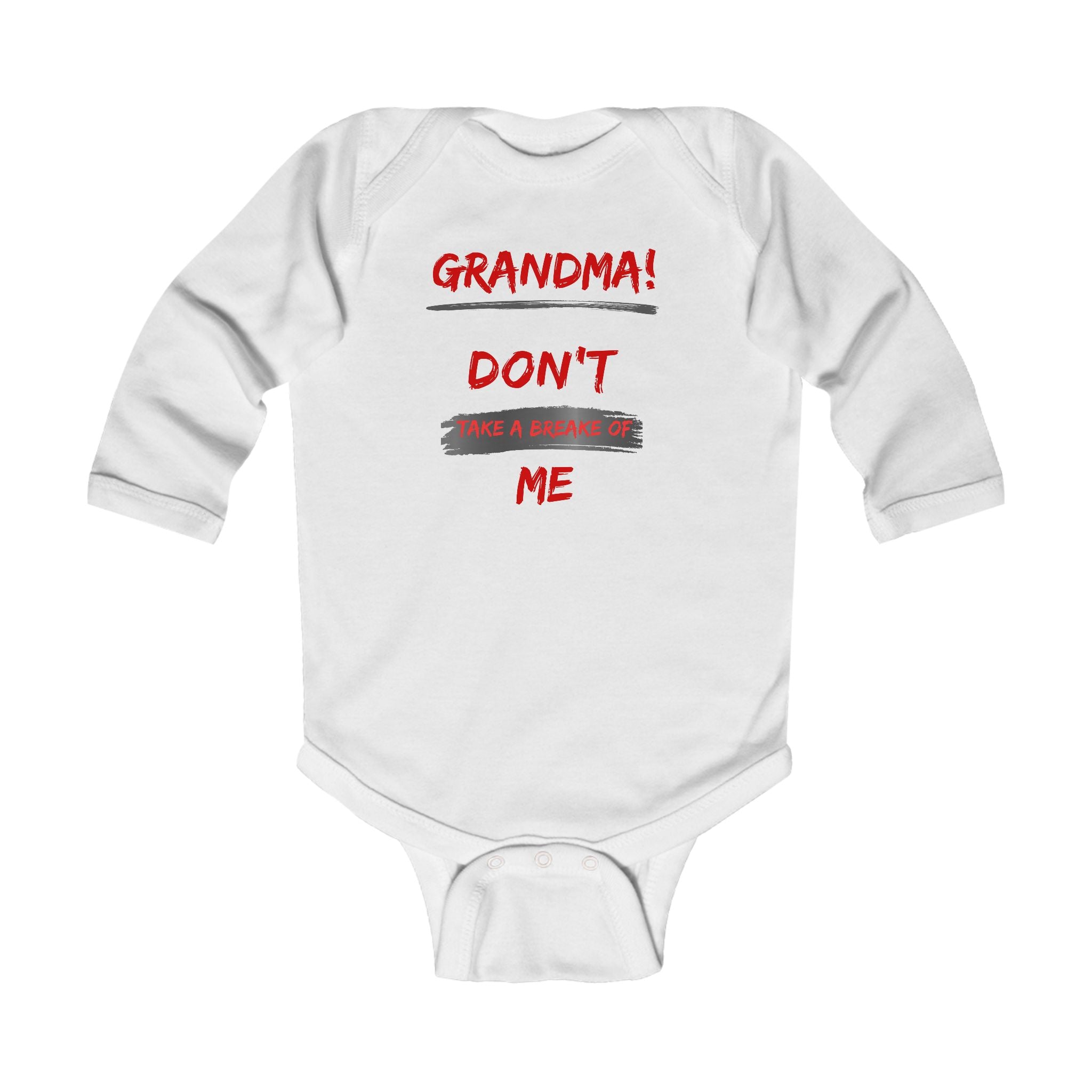 Funny Grandma Baby Bodysuit, Infant Long Sleeve Onesie, Newborn Gift, Cute Baby Clothes, Baby Shower Present, Holiday Outfit