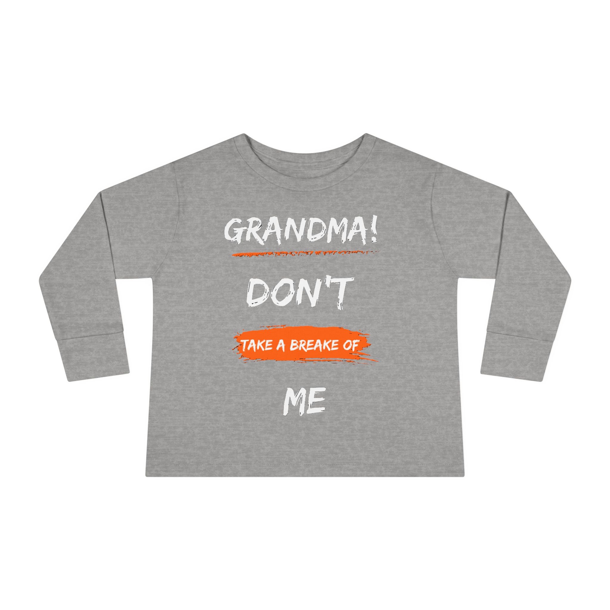 Toddler Long Sleeve Tee, Cute Toddler Shirt, Gift for Grandma, Funny Kids Tee, Toddler Graphic T-Shirt, Fall Outfit