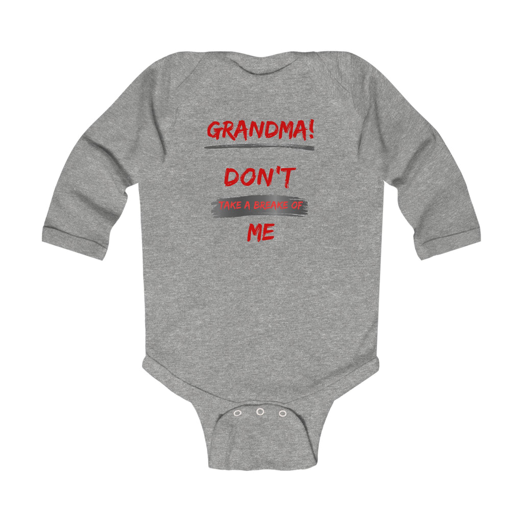 Funny Grandma Baby Bodysuit, Infant Long Sleeve Onesie, Newborn Gift, Cute Baby Clothes, Baby Shower Present, Holiday Outfit