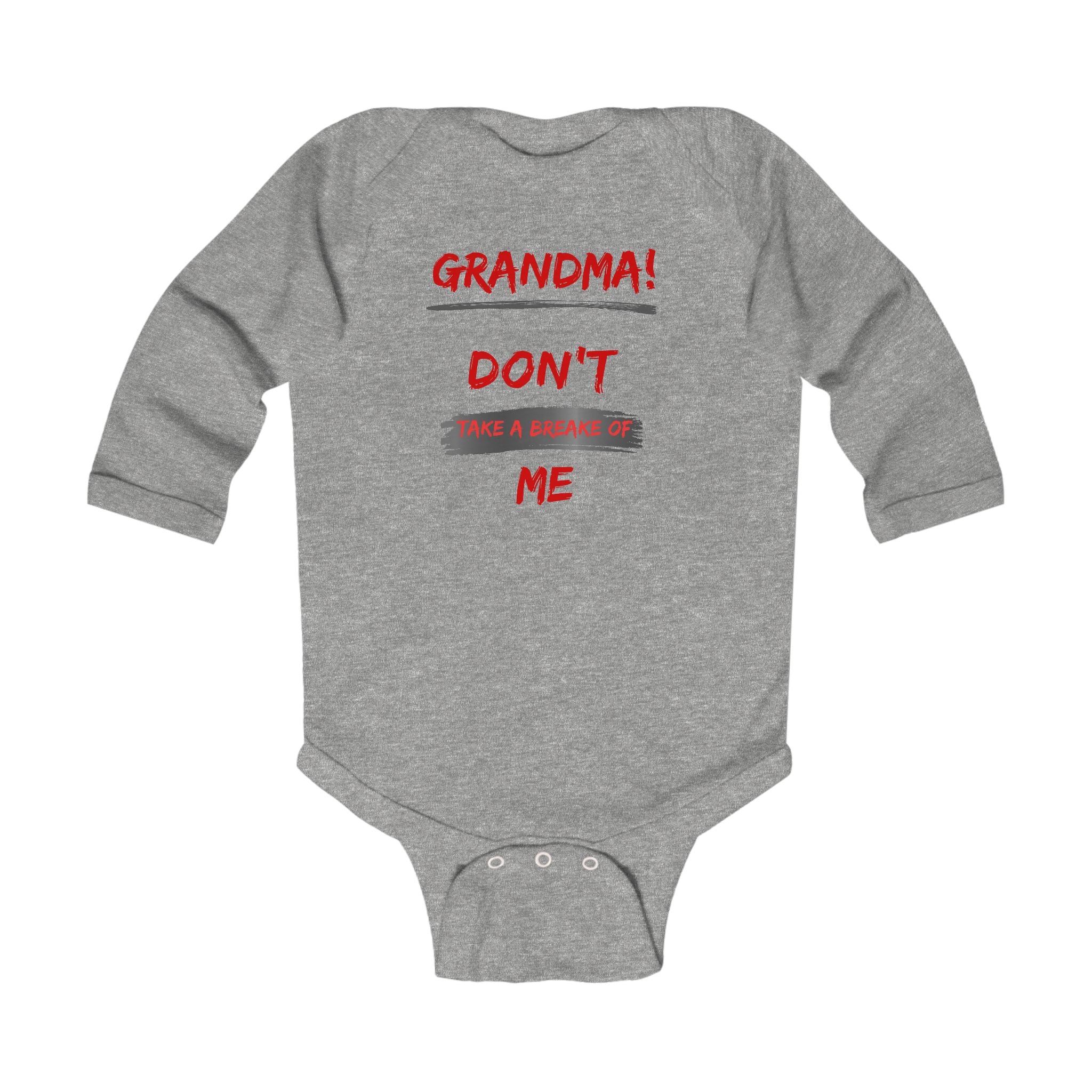 Funny Grandma Baby Bodysuit, Infant Long Sleeve Onesie, Newborn Gift, Cute Baby Clothes, Baby Shower Present, Holiday Outfit
