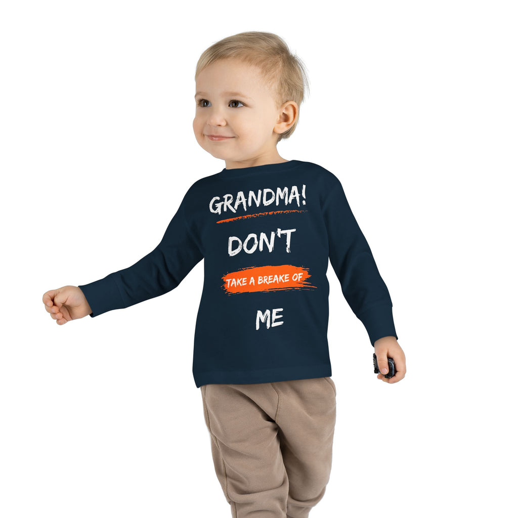 Toddler Long Sleeve Tee, Cute Toddler Shirt, Gift for Grandma, Funny Kids Tee, Toddler Graphic T-Shirt, Fall Outfit