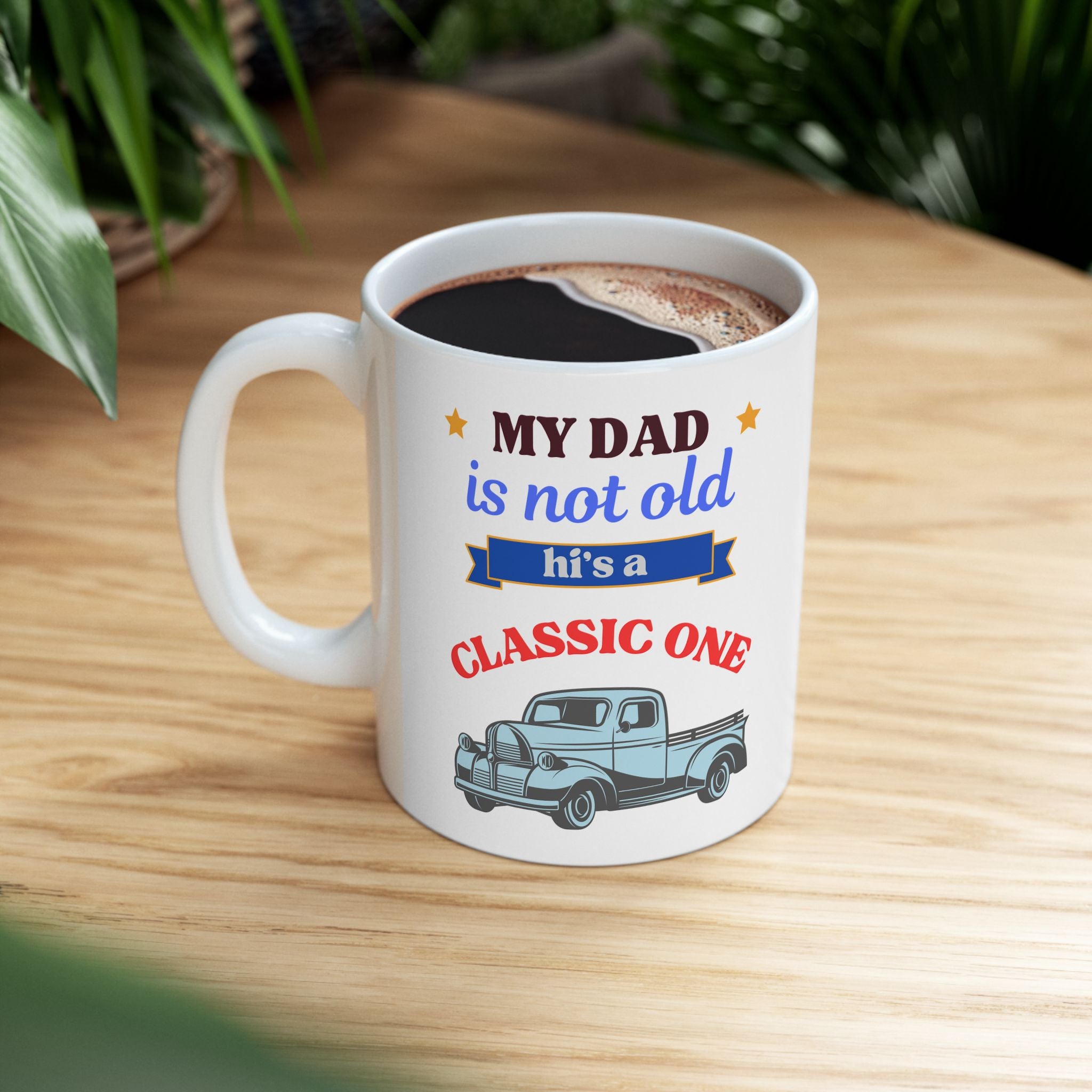 Dad Classic One 2 - White Mug 11oz