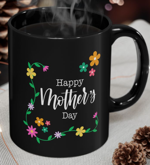 Black Coffee Mug, 11oz