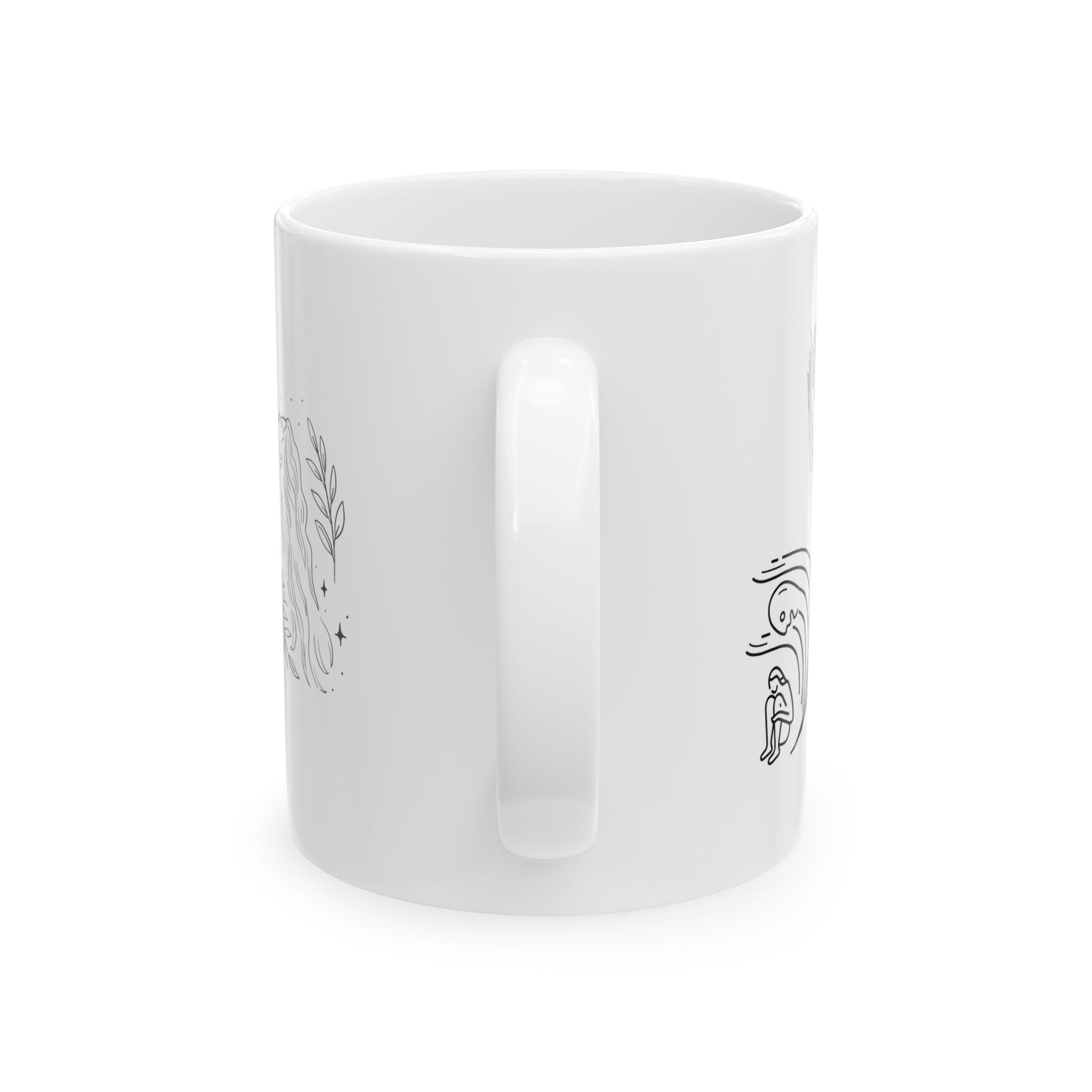 Ceramic Mug - From Fear to Love Inspirational Coffee Cup, Motivational Gift for Friends, Home Decor, Office Mug, Self-Care Essentials