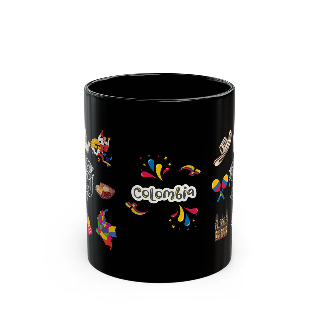 Recuerdos de Colombia - Black Coffee Mug, 11oz.