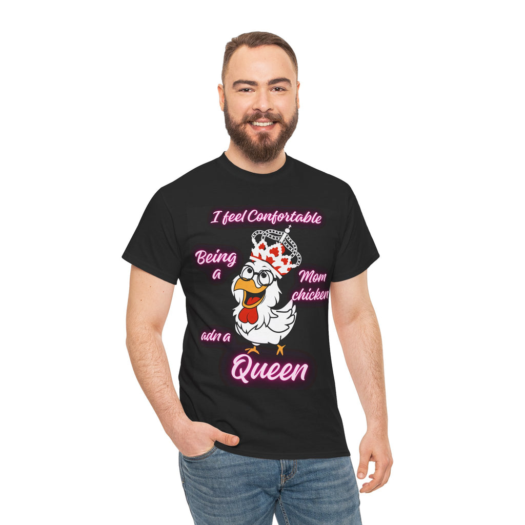 Funny Chicken Mom Queen Tee - Gift for Mother, Animal Lover, Birthday, Mother's Day, Casual Wear, Unisex T-Shirt