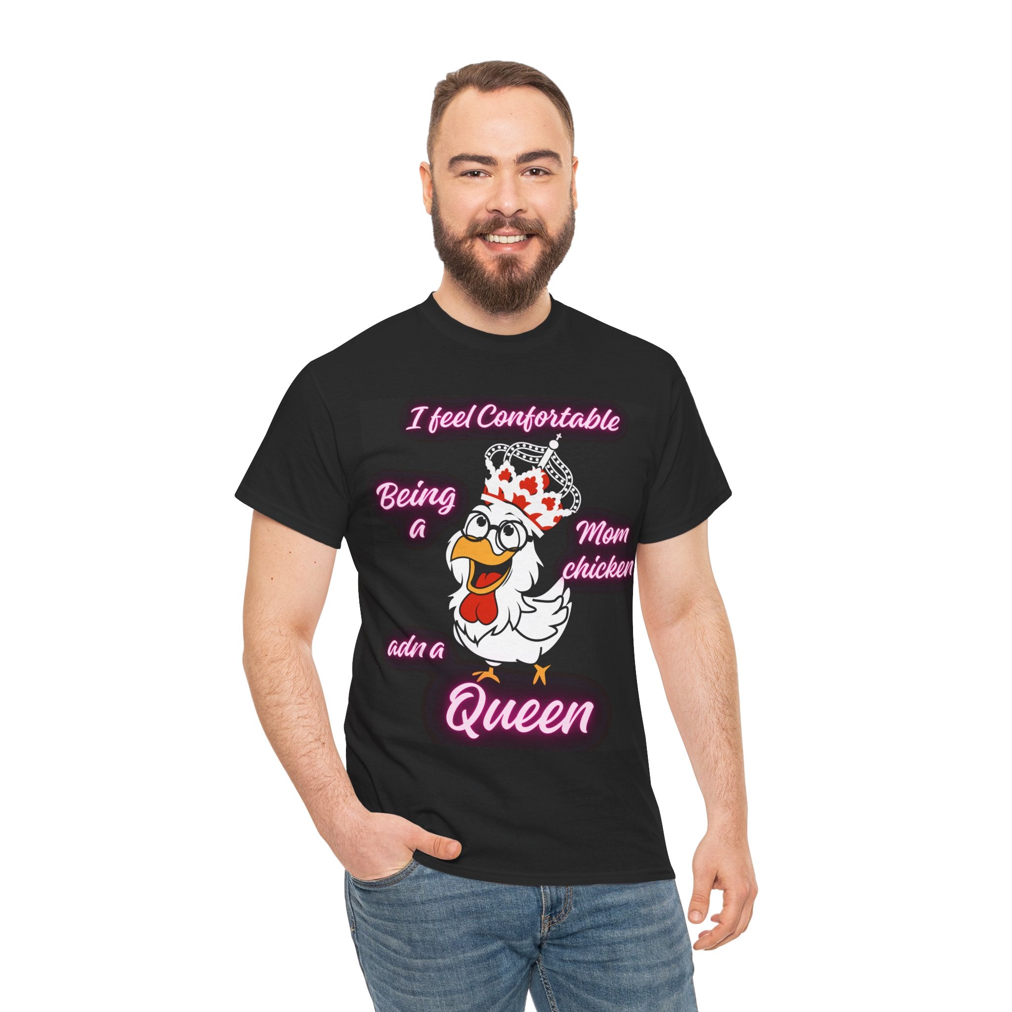 Funny Chicken Mom Queen Tee - Gift for Mother, Animal Lover, Birthday, Mother's Day, Casual Wear, Unisex T-Shirt