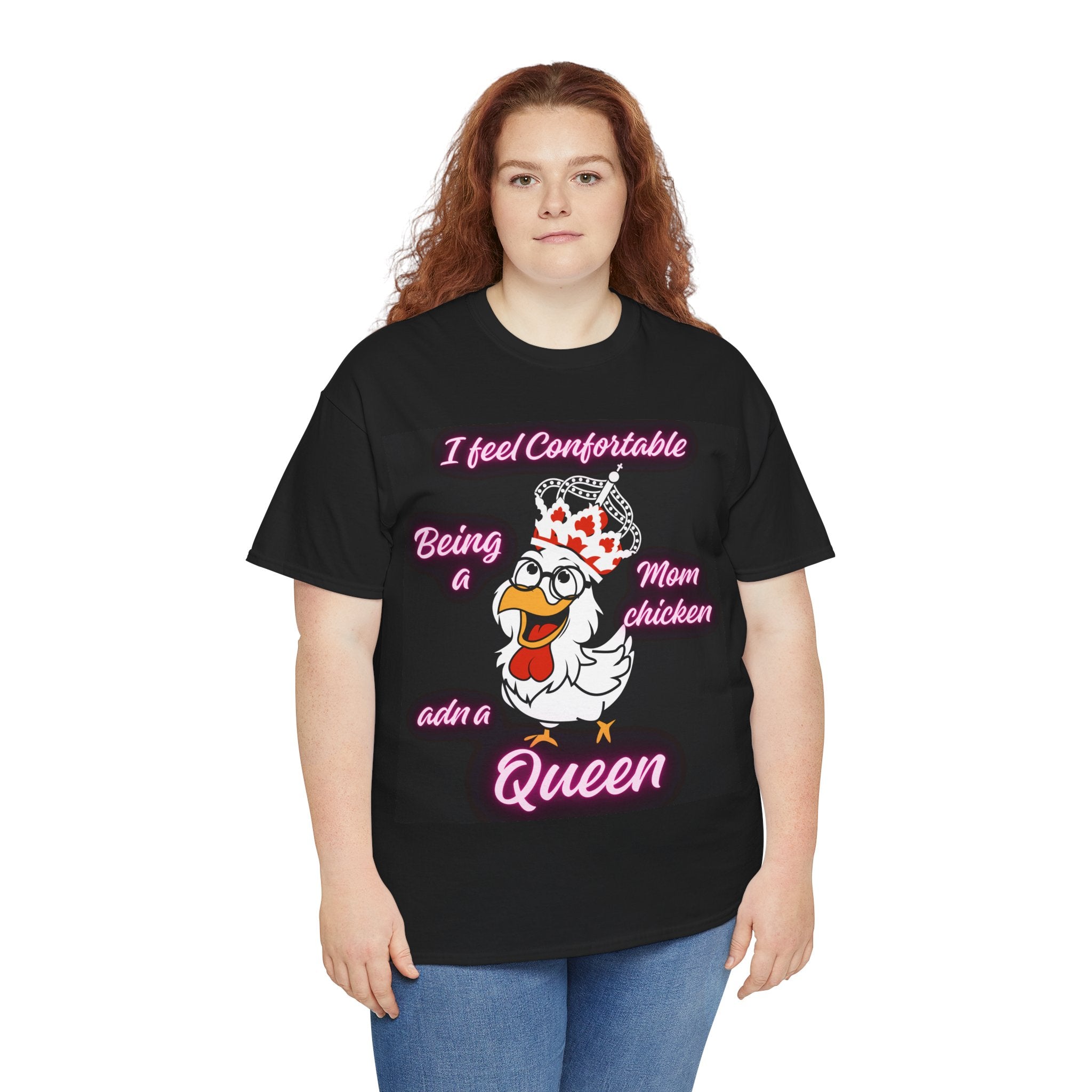 Funny Chicken Mom Queen Tee - Gift for Mother, Animal Lover, Birthday, Mother's Day, Casual Wear, Unisex T-Shirt
