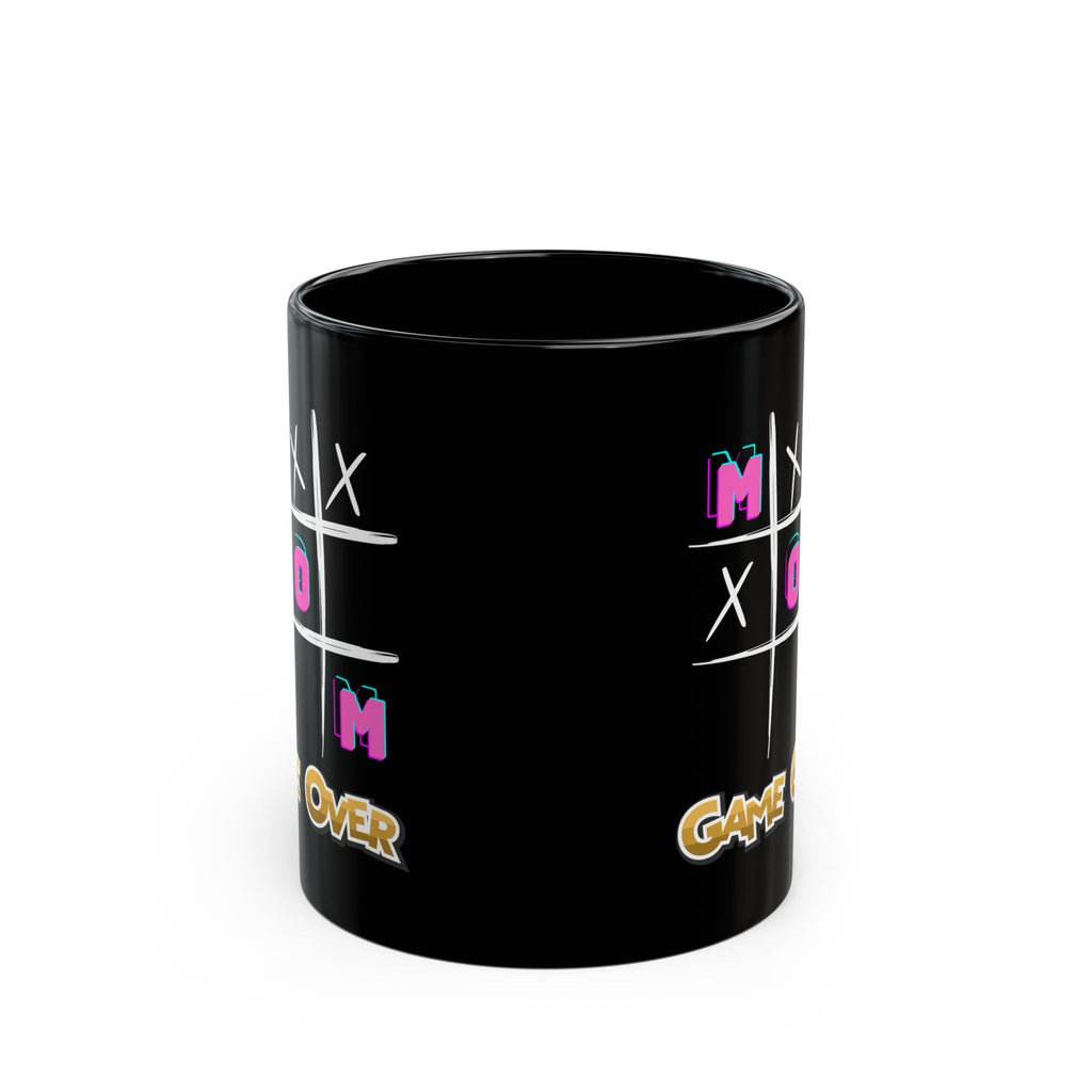 Mom Game Over - Black Coffee Mug, 11oz - Personalized your Mug