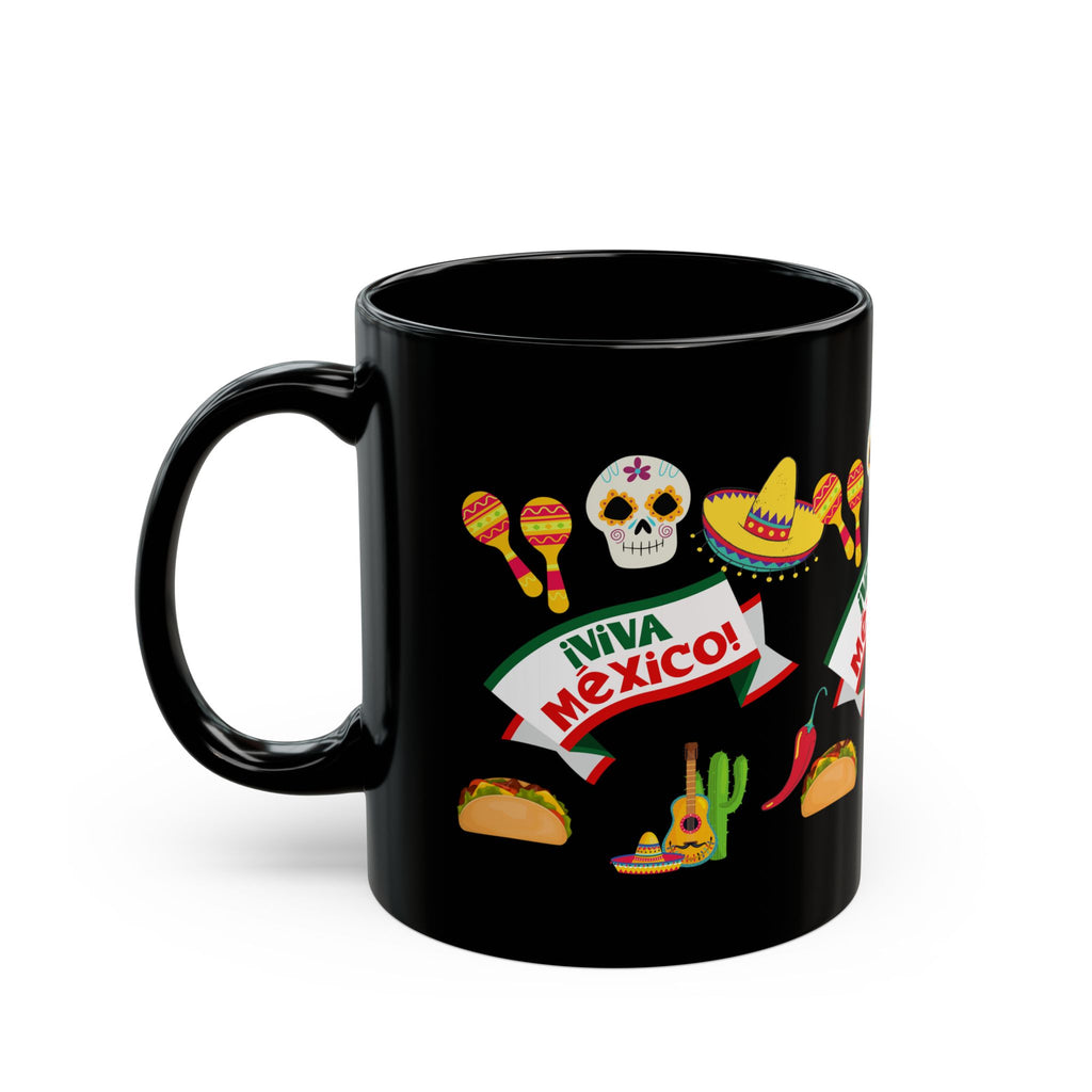 Viva Mexico - Black Coffee Mug, 11oz