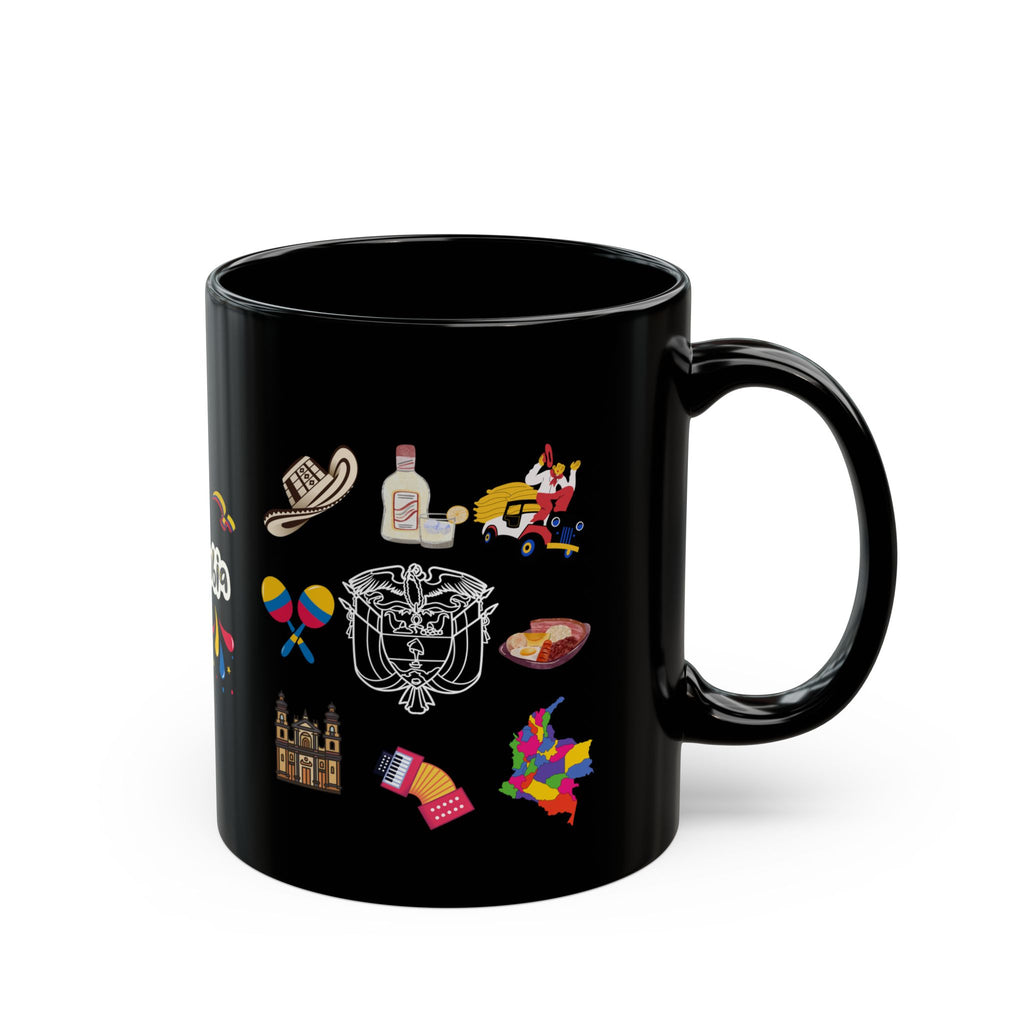 Recuerdos de Colombia - Black Coffee Mug, 11oz.