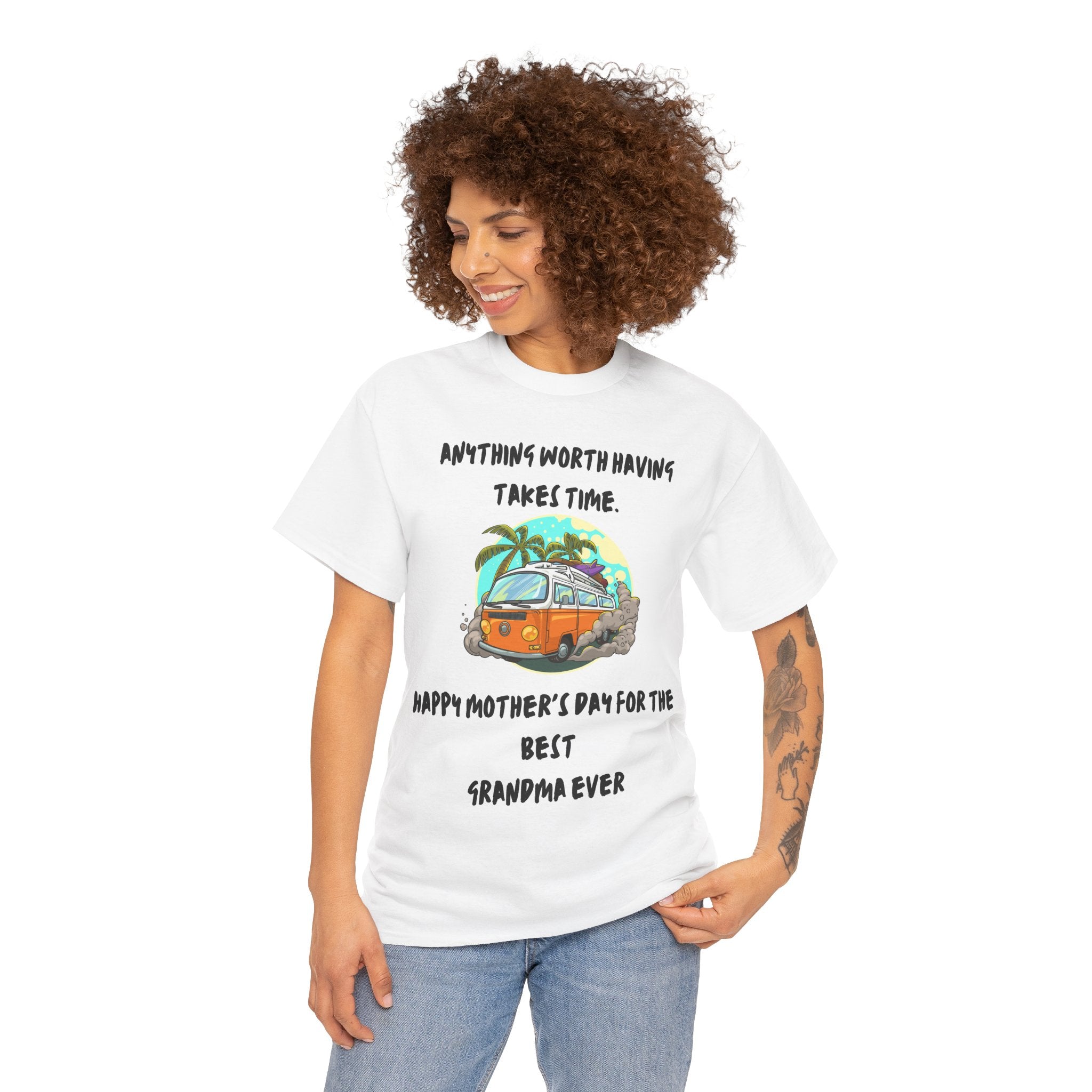 Vintage-Inspired Mother's Day Unisex Tee, Perfect Gift for Grandma, Relaxed Fit Cotton Shirt, Happy Moments, Family Celebrations