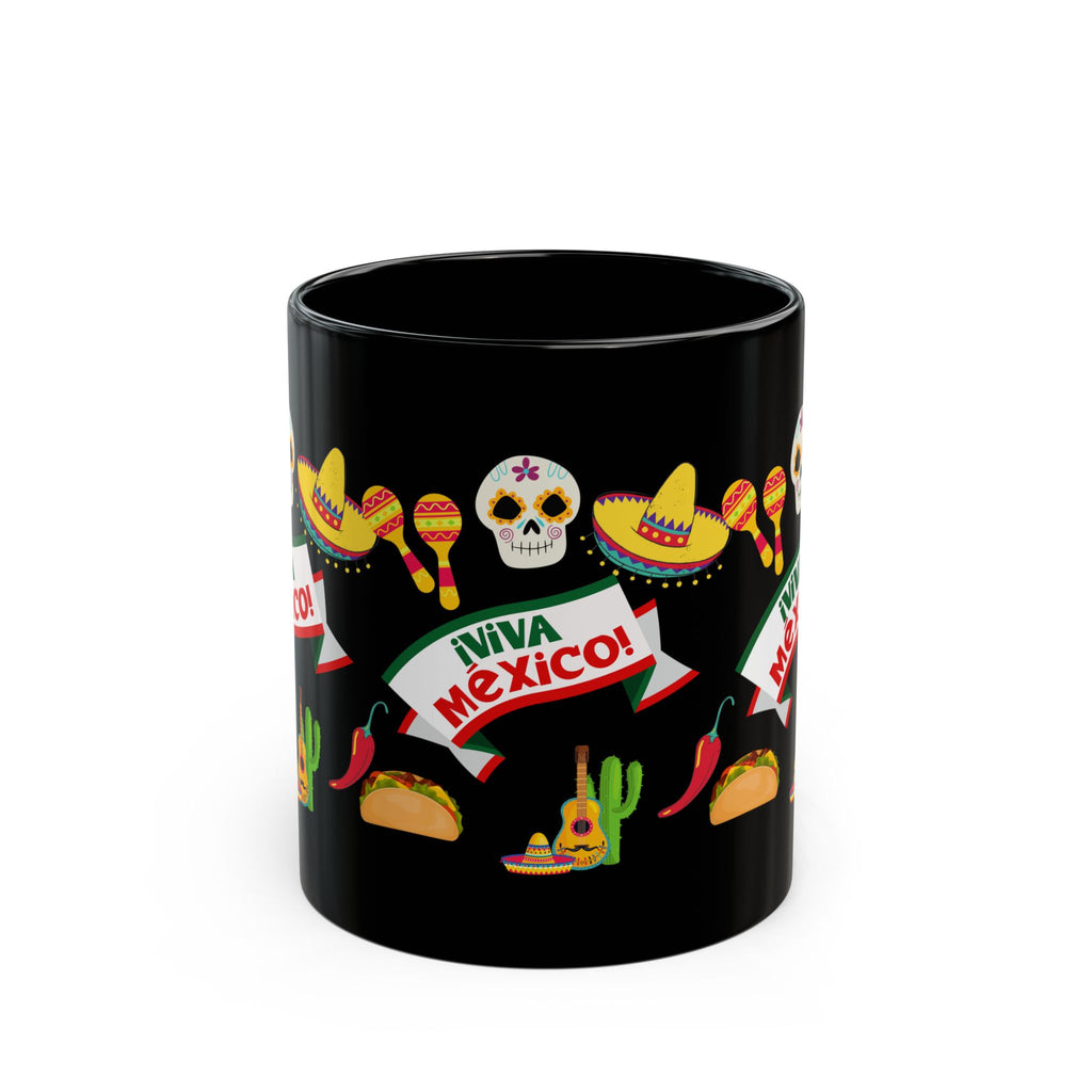 Viva Mexico - Black Coffee Mug, 11oz