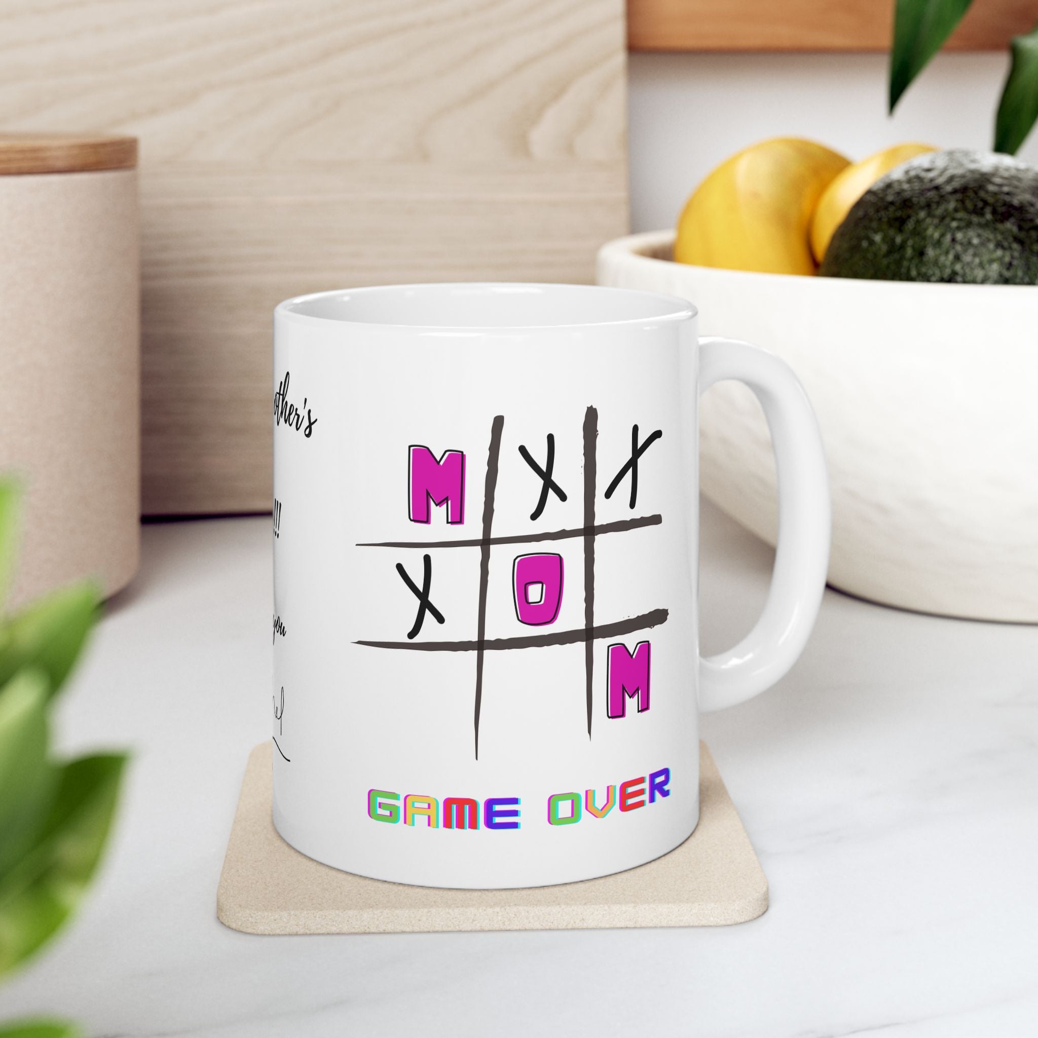 Mom Game Over - Ceramic Mug, (11oz, 15oz)