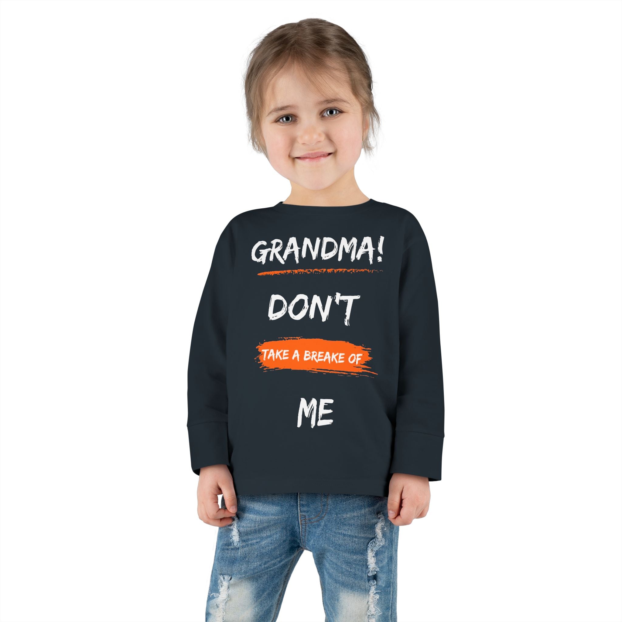 Toddler Long Sleeve Tee, Cute Toddler Shirt, Gift for Grandma, Funny Kids Tee, Toddler Graphic T-Shirt, Fall Outfit