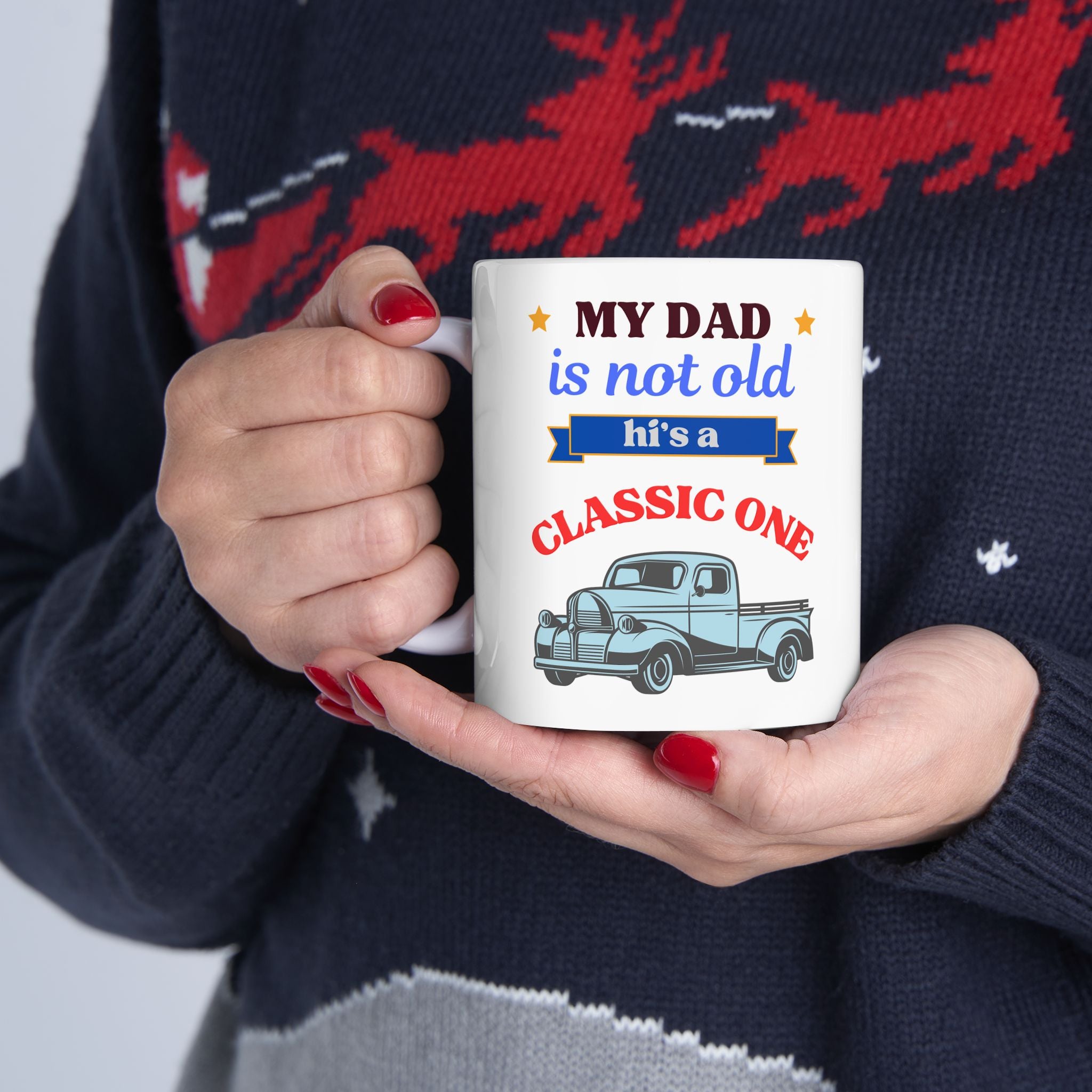 Dad Classic One 2 - White Mug 11oz
