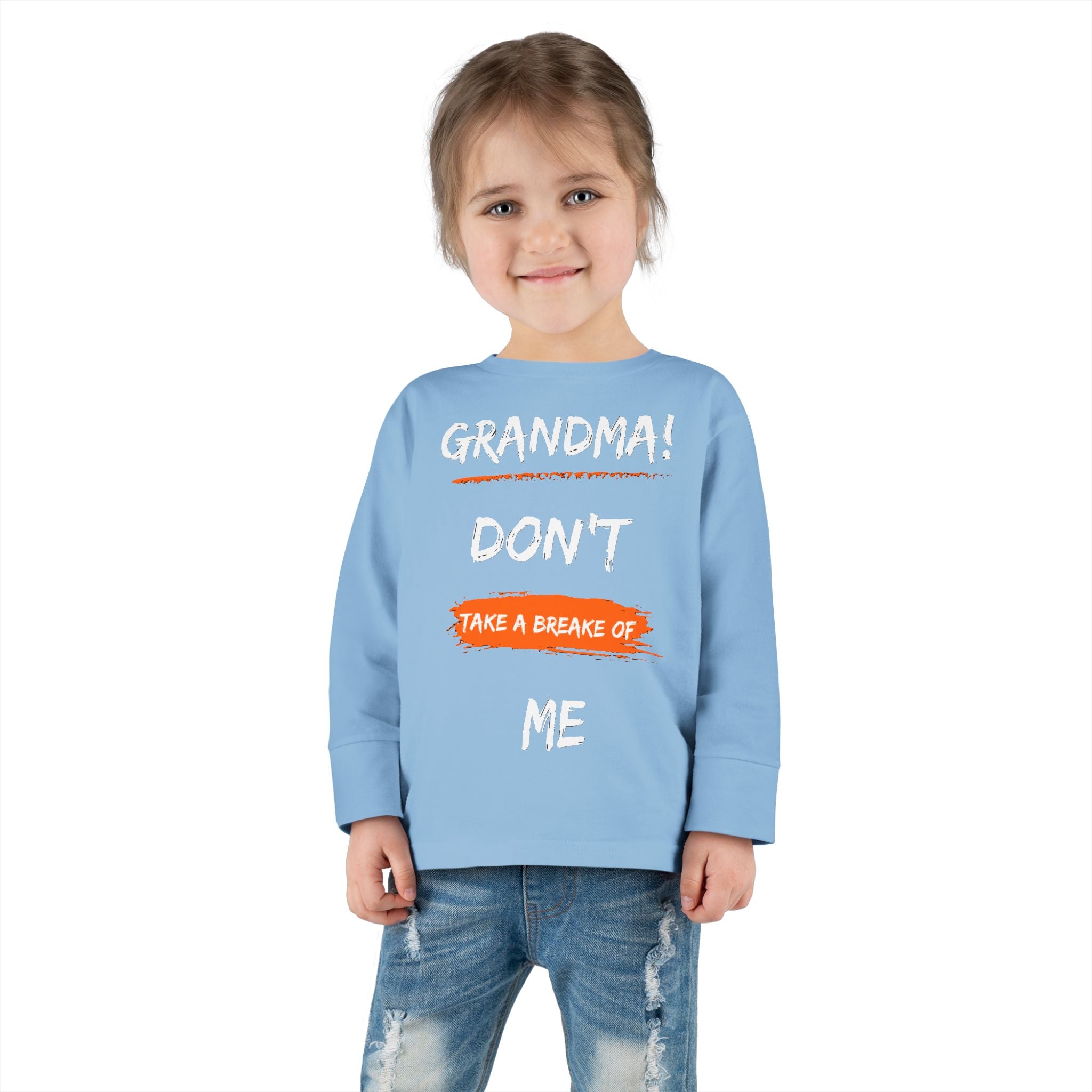 Toddler Long Sleeve Tee, Cute Toddler Shirt, Gift for Grandma, Funny Kids Tee, Toddler Graphic T-Shirt, Fall Outfit